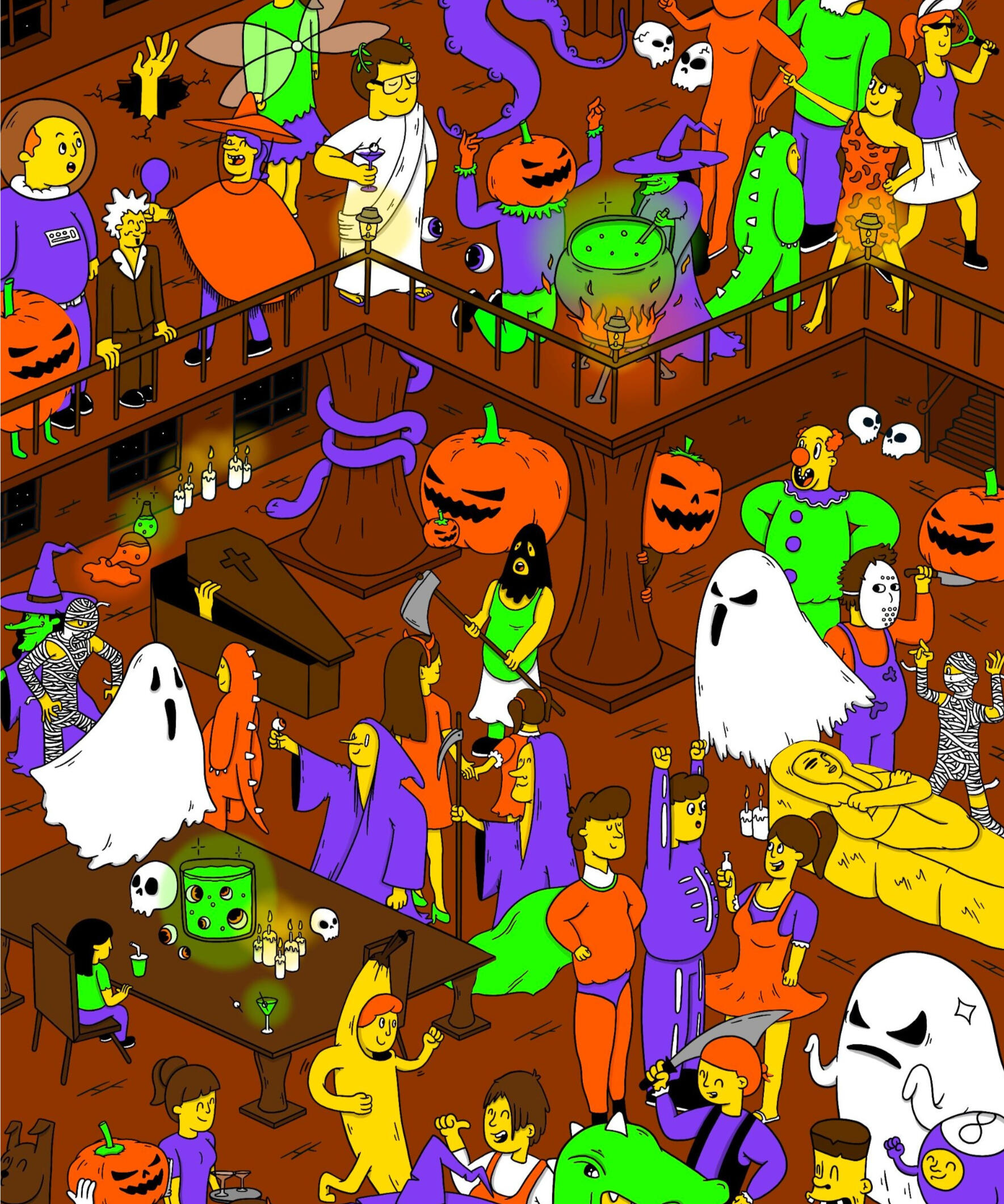 a search and find books adventure in a bustling street