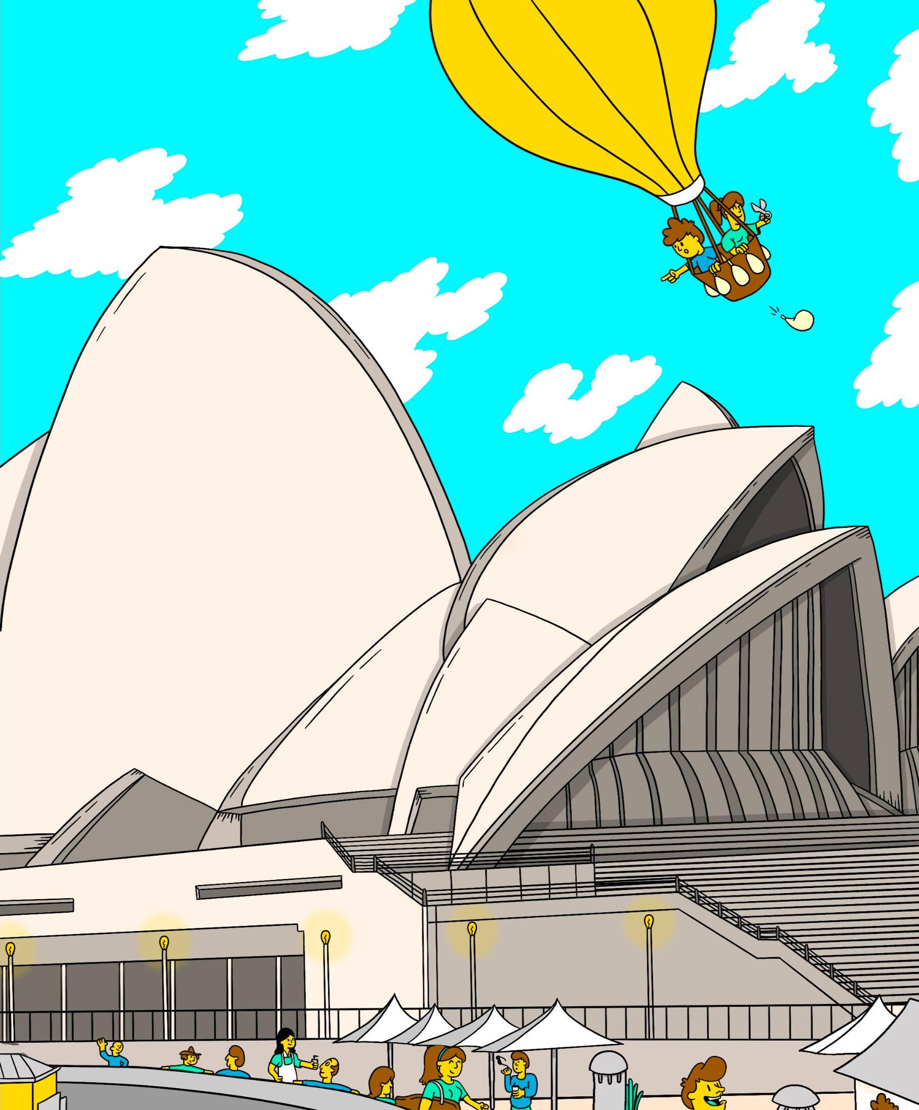 a search and find books artwork by by a rocky beachside setting